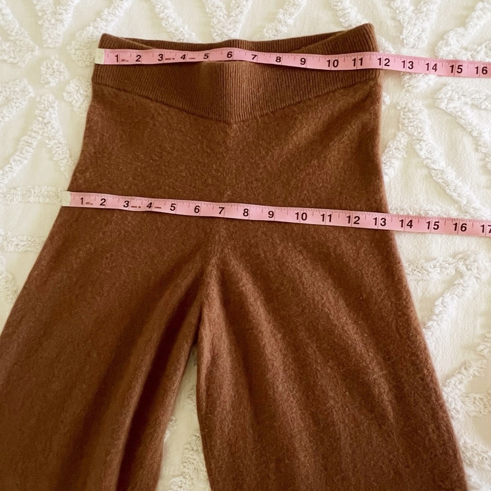 H&M Premium Selection XS Wide-leg High Waist Loose Fit Cashmere Pants Size 0 - Picture 8 of 10